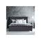 Luxury Bed Frame Base Headboard Charcoal Single