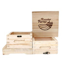 Mini Beehive Box 2 Tier Timber Decor Art