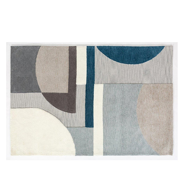 Comose Tufted Evelyn Blue Polyester Rug 160 X 230 Cm