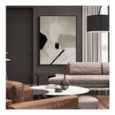 Modern Abstract Set Of 3 Black Frame Canvas Wall Art