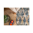 Modern Fancy Design Denim Taupe Rug