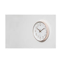 Modern Wall Clock Silent Non Ticking Quartz Battery Operated Rose Gold