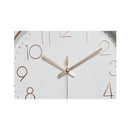 Modern Wall Clock Silent Non Ticking Quartz Battery Operated Rose Gold