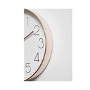 Modern Wall Clock Silent Non Ticking Quartz Battery Operated Rose Gold