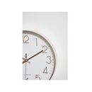 Modern Wall Clock Silent Non Ticking Quartz Battery Operated Rose Gold