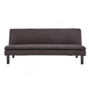 Modular Faux Linen Fabric Sofa Bed Couch Black