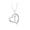 Mom Heart Necklace With Cubic Zirconia