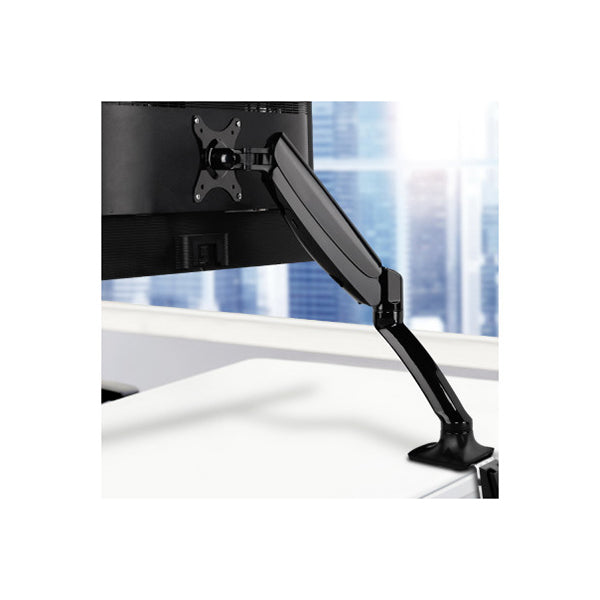 Monitor Arm Mount Single Gas Black