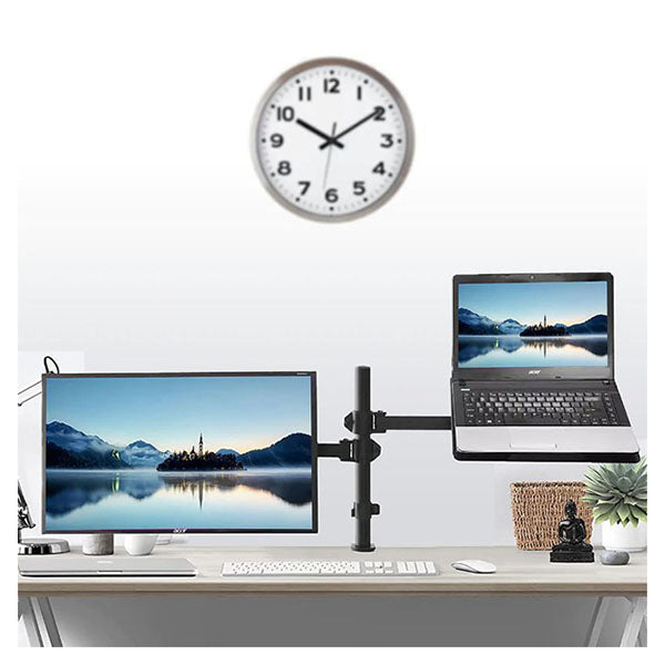Monitor Mount Laptop Tablet Shelf Stands Holders Adjustable Workspace