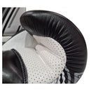 Morgan Aventus Leather Boxing Gloves 10oz Black White