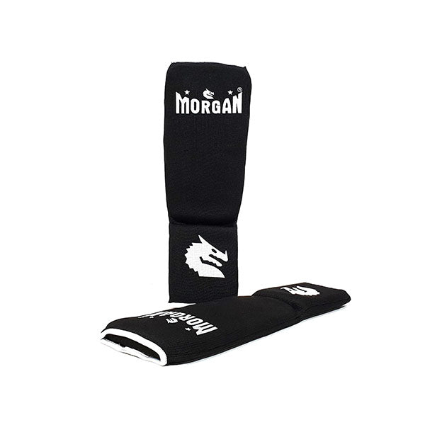 Morgan Elastic Shin And Instep Protectors Black Small