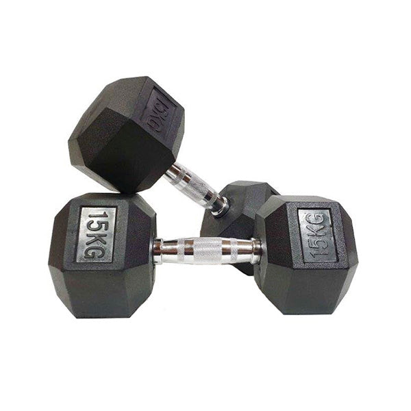 Morgan Rubber Hex Dumbbells Pair