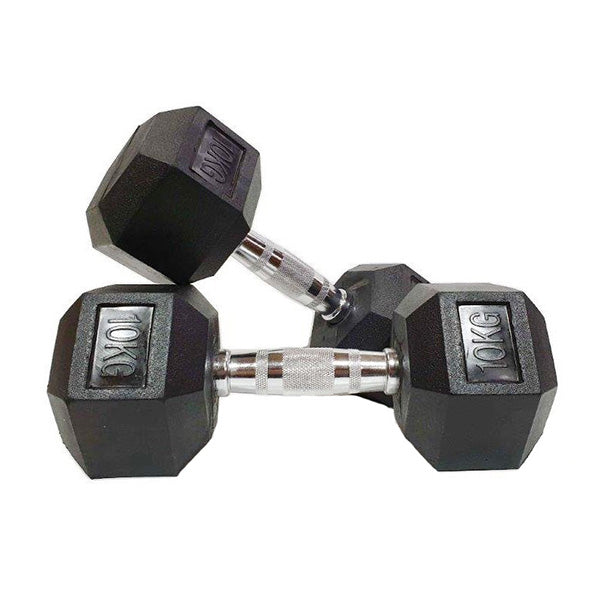 Morgan Rubber Hex Dumbbells Pair