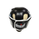 Morgan Small Leather Head Guard With Abx Plastic Removable Grill