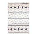 Moroccan Ivory Patterned Polyester Rug 160 X 230 Cm