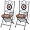 Mosaic Bistro Chair (Terracotta/White) Set of 2