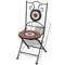Mosaic Bistro Chair (Terracotta/White) Set of 2