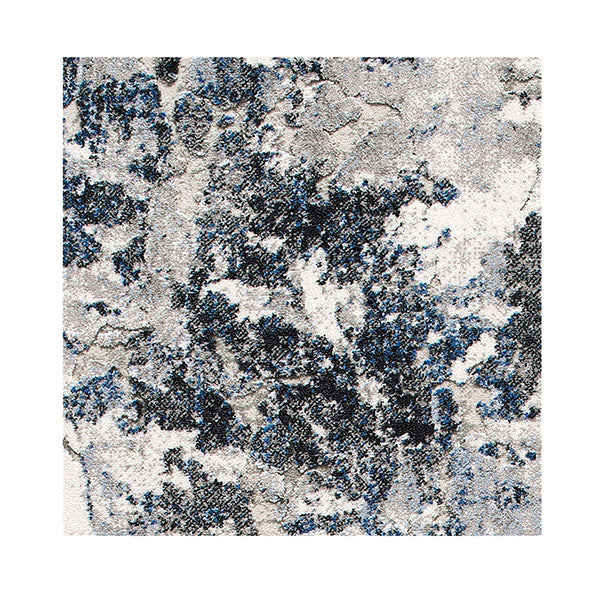 Moth Resistant Maxim Blue Hallway Runner Contemporary Rug