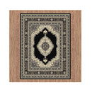 Moth Resistant Ruby Black Rug