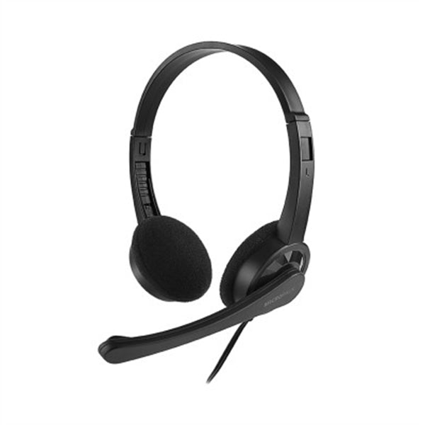 Multi Device Stereo Headset Adjustable Band Noiseless Volume Control