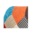 2X Multi Padded Seat Dining Fabric Chair