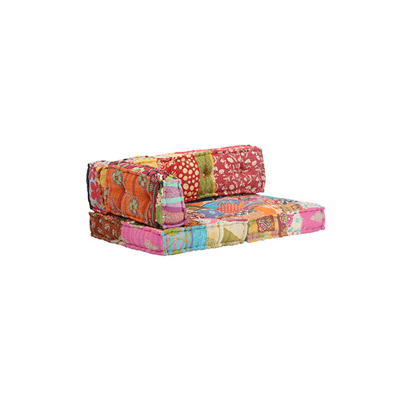 Multicolour Pallet Sofa Cushion Fabric Patchwork