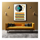 Music Black Frame Canvas Wall Art