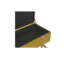 Velvet Bench With Storage Compartment
