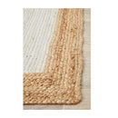 Byron Hand Braided White Natural Rug