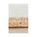 Byron Hand Braided White Natural Rug