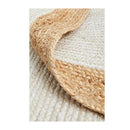 Byron Hand Braided White Natural Rug