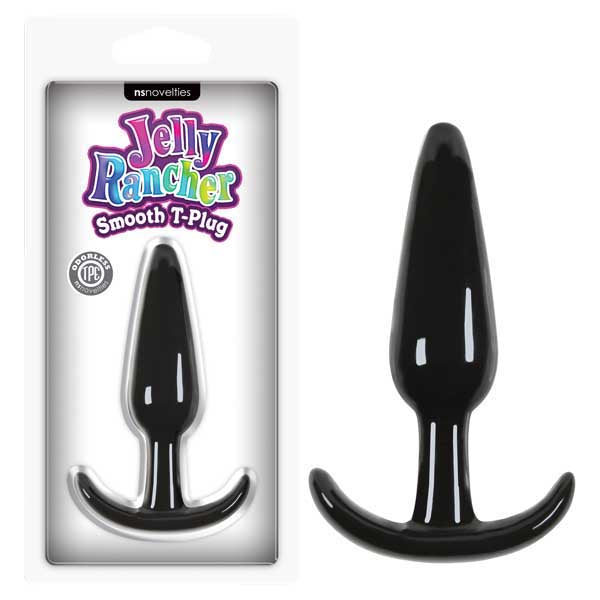 Jelly Rancher Smooth T Black 11 Cm Butt Plug