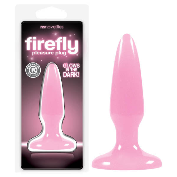 Firefly Pleasure Glow In The Dark Pink Mini Butt Plug