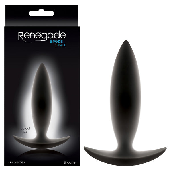 Renegade Spades Black Small Butt Plug