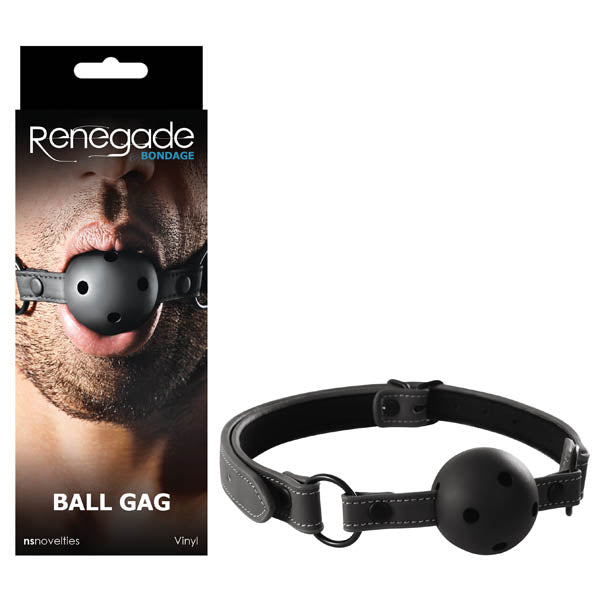 Renegade Bondage Ball Gag Black Mouth Restraint