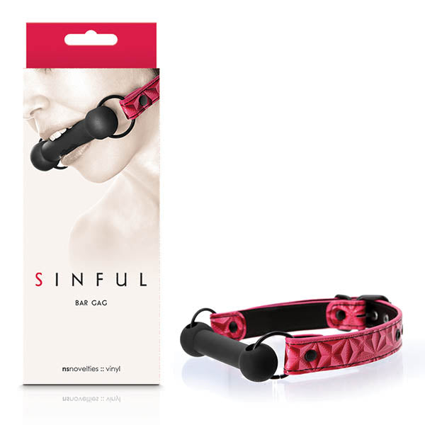 Sinful Bar Gag - Pink Mouth Restraint