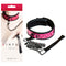 Sinful Collar Black Pink Collar And Leash