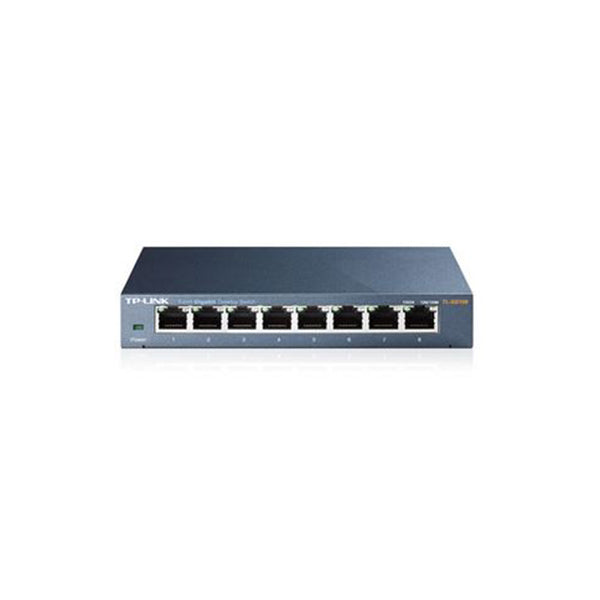 Tp-Link Tl-Sg108 8-Port Gigabit Desktop Switch Steel Case Fanless