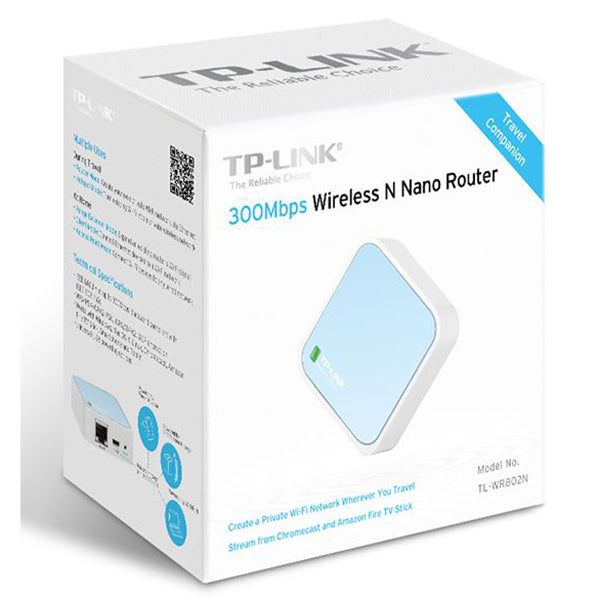 Tp-Link Tl-Wr802N N300 Wireless N Nano Router 802.11Bgn
