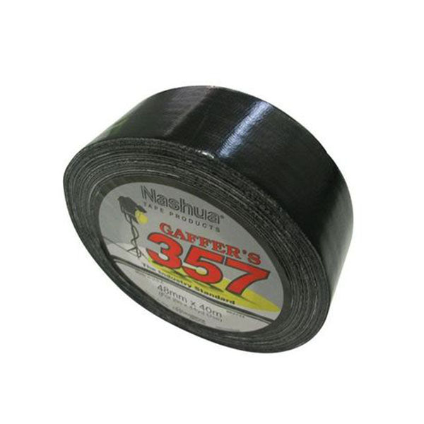 10x Nashua Cloth 357 Waterproof Industry Gaffer Adhesive Duct Black