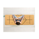 Natural Cork Tpe Yoga Mat Sports Eco Friendly Fitness Gym