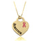Survivor Breast Cancer Heart Necklace