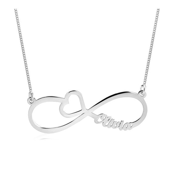 Heart and Infinity Necklace