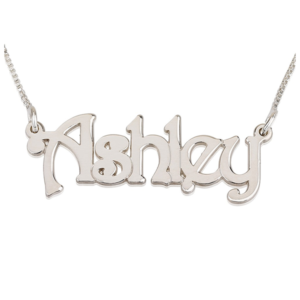 Steampunk Style Name Necklace
