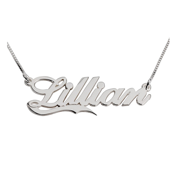 Name Necklace With Fancy Underline