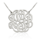 Twisted Split Chain Monogram Necklace