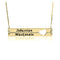 Double Bars with heart Name Necklace