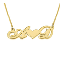 Heart Initials Necklace