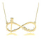 Anchor and Infinity Necklace