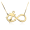 Initial Anchor Infinity Necklace